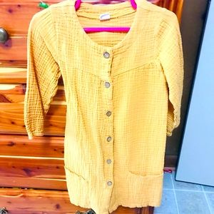 Mustard color dress girls size 6